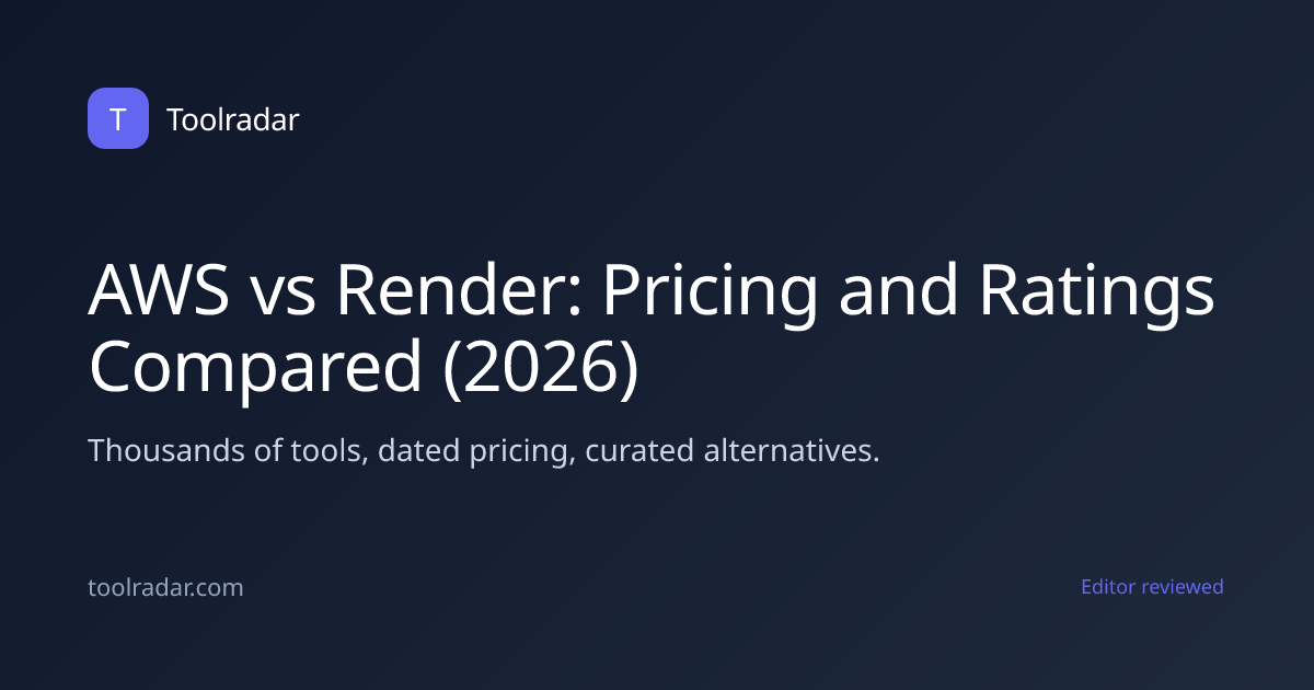 AWS vs Render: Pricing and Ratings Compared (2026)