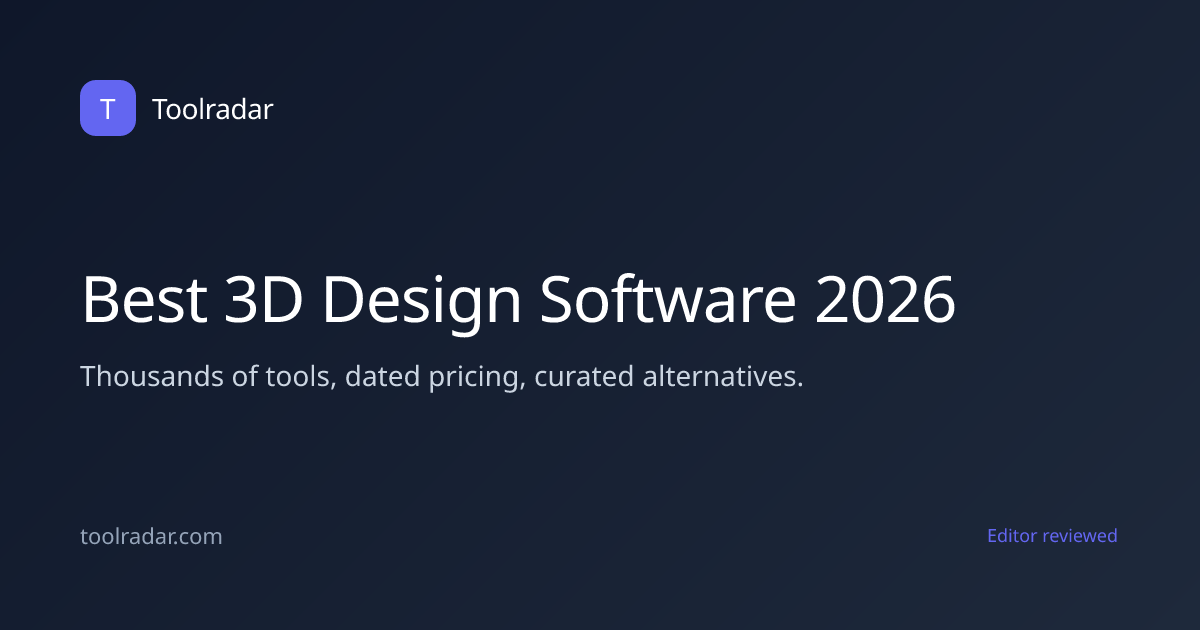 Best 3D Design Software 2026 | Toolradar