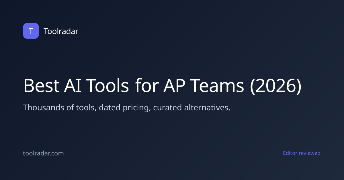 Best AI Tools for AP Teams (2026) | Toolradar