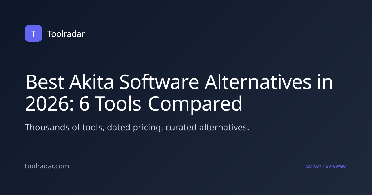 Best Akita Software Alternatives in 2026: 6 Tools Compared