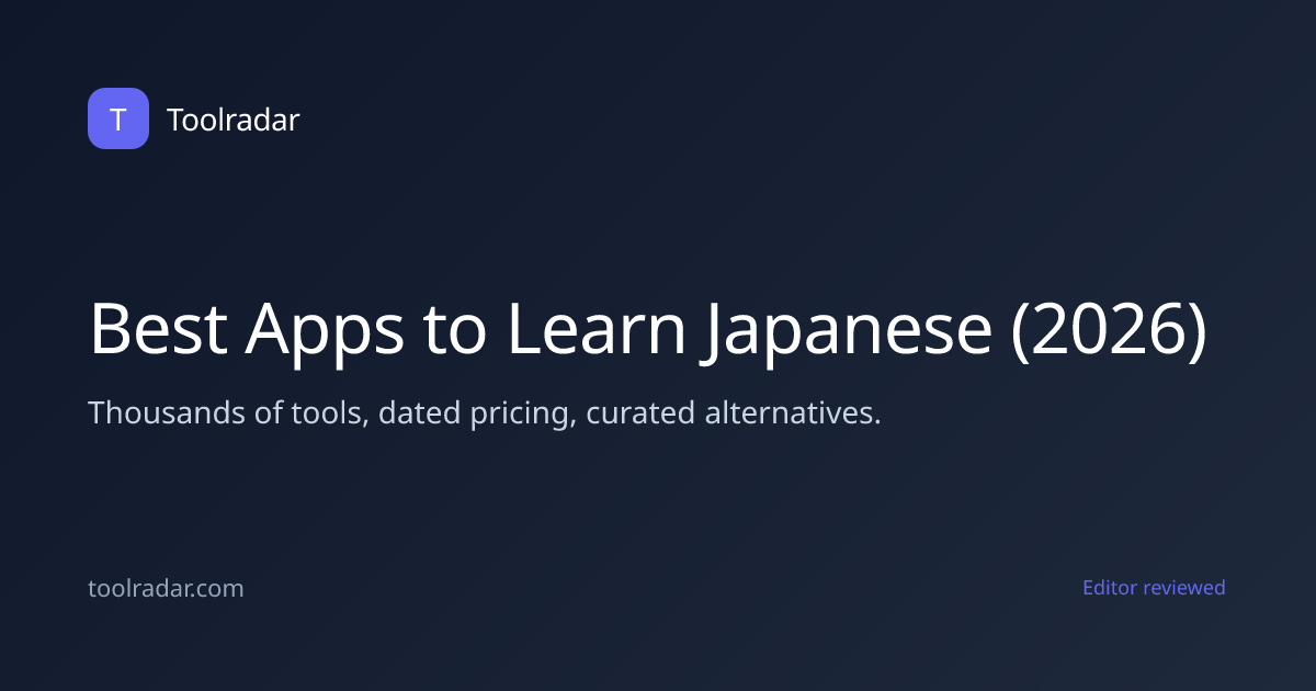 Best Apps to Learn Japanese (2026) | Toolradar