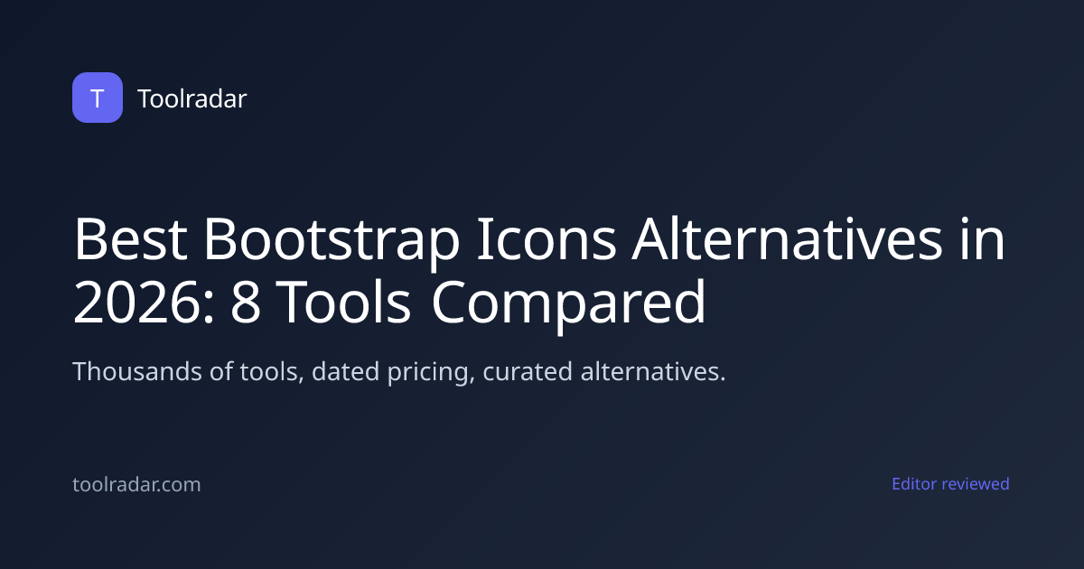 Best Bootstrap Icons Alternatives in 2026: 8 Tools Compared
