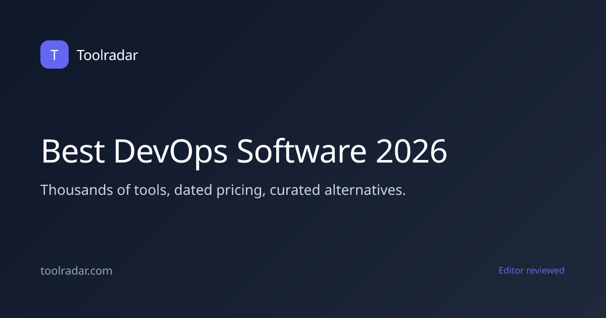 Best DevOps Software 2026 | Toolradar