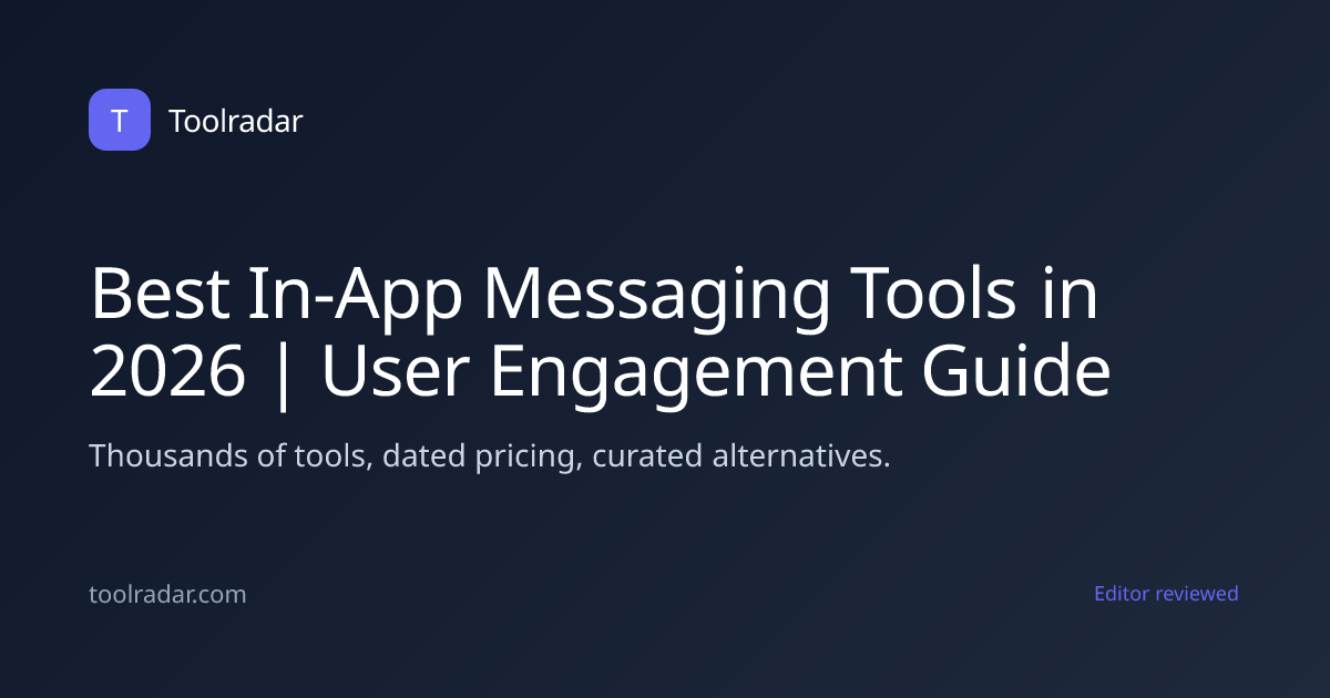 Best In-App Messaging Tools in 2026 | User Engagement Guide