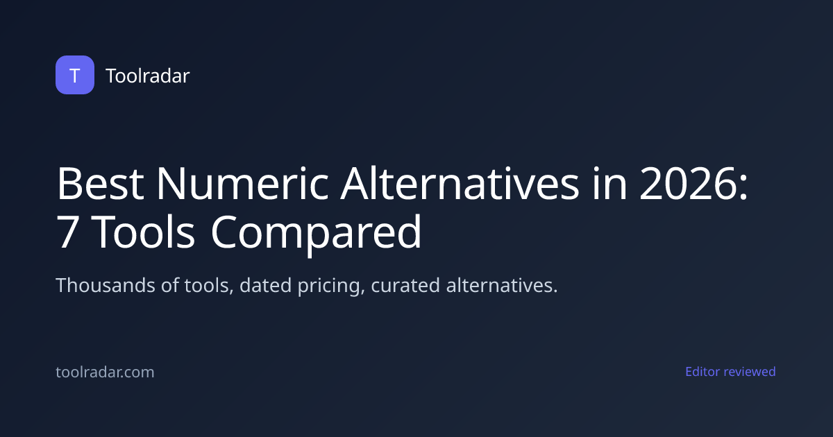 Best Numeric Alternatives in 2026: 7 Tools Compared