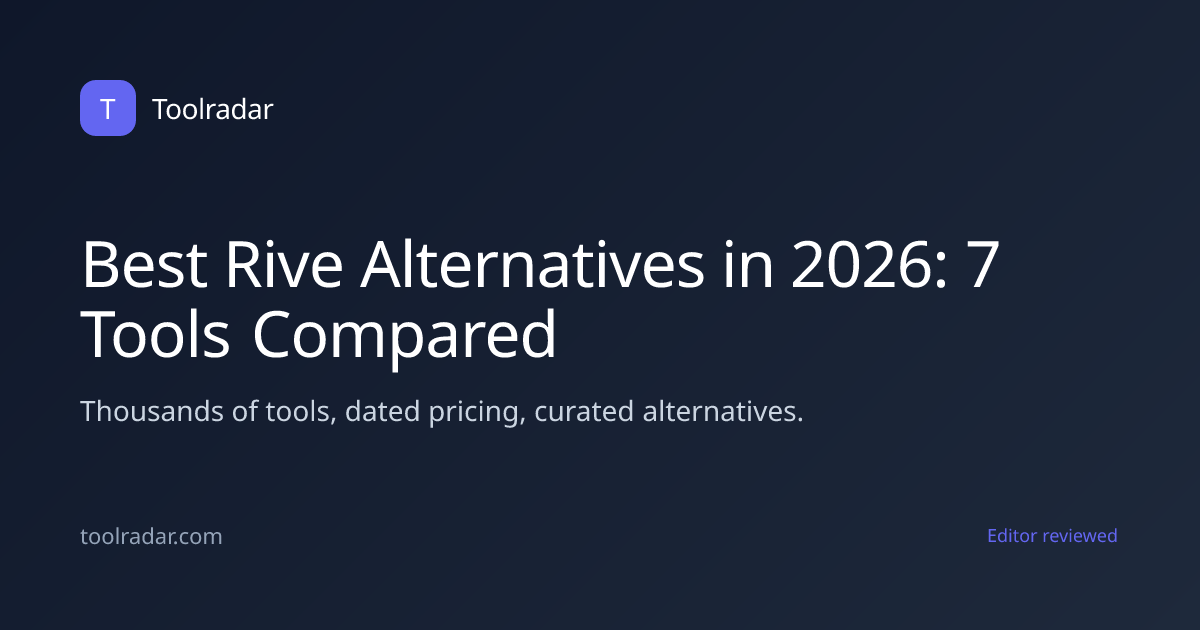 Best Rive Alternatives in 2026: 7 Tools Compared