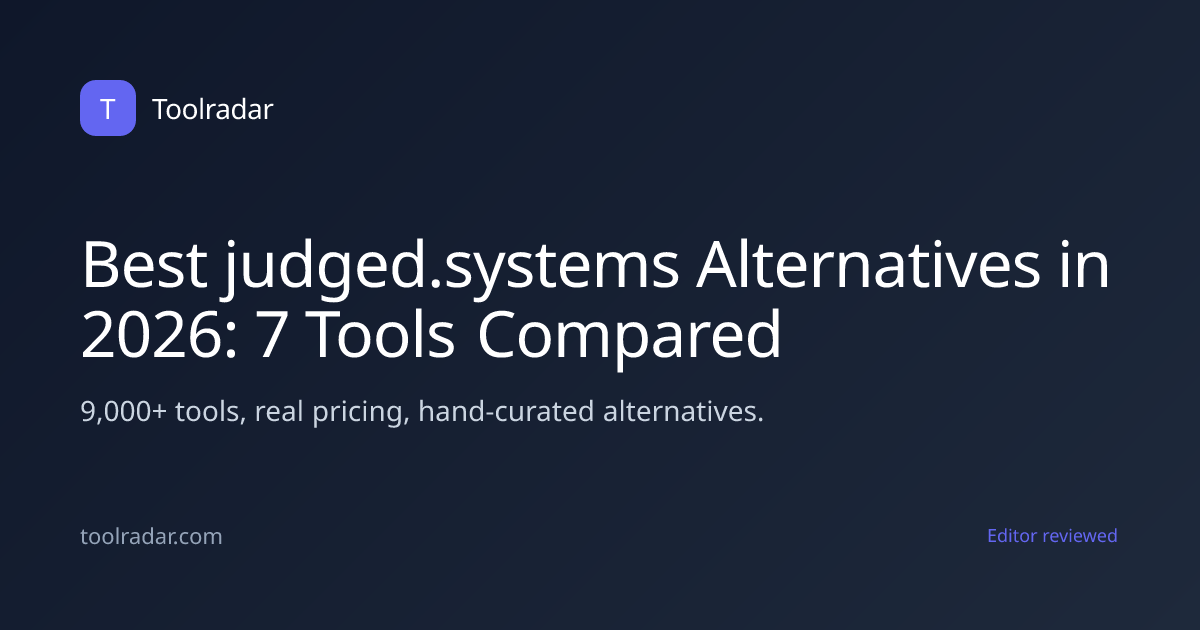 Best judged.systems Alternatives in 2026: 7 Tools Compared