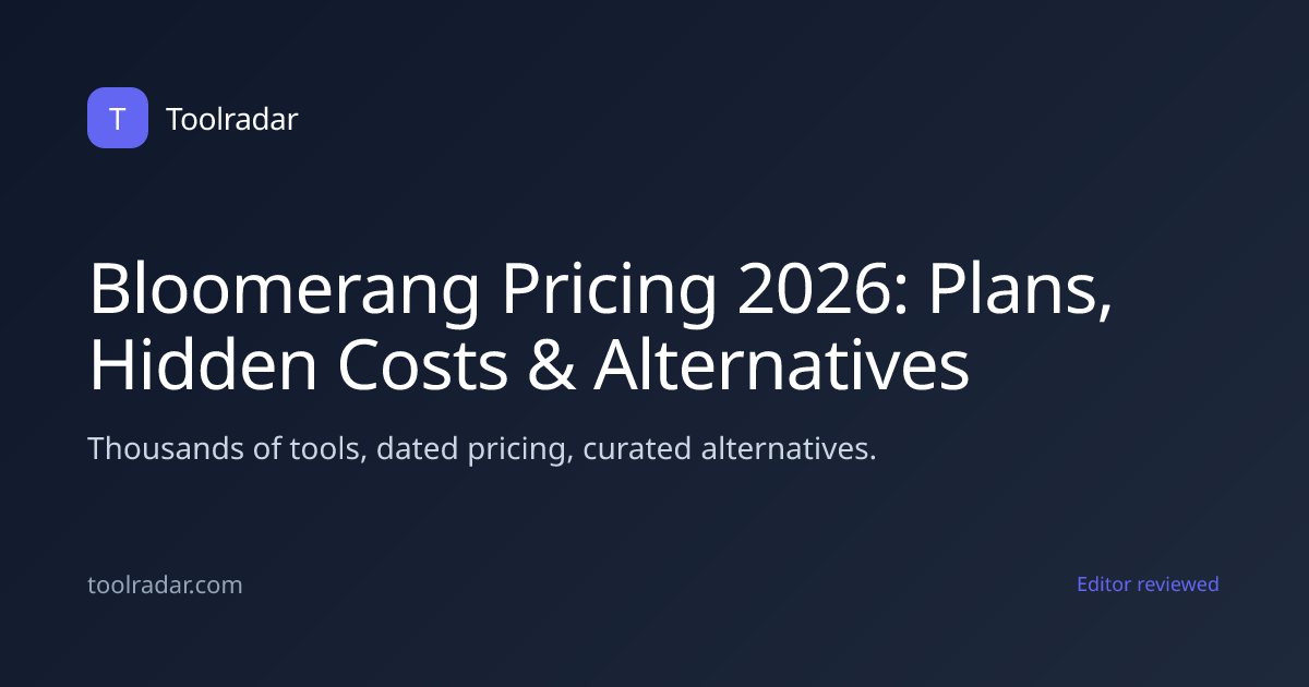 Bloomerang Pricing 2026: Plans, Hidden Costs & Alternatives
