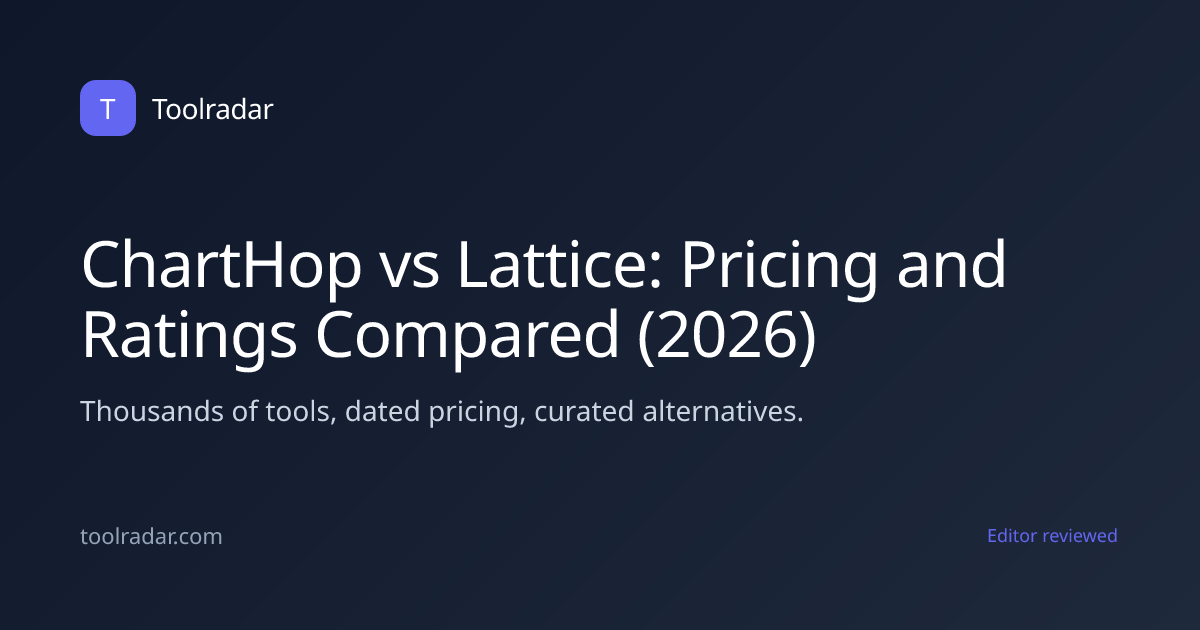 ChartHop vs Lattice: Pricing and Ratings Compared (2026)