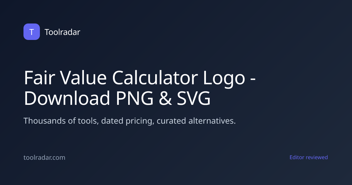 Fair Value Calculator Logo - Download PNG & SVG