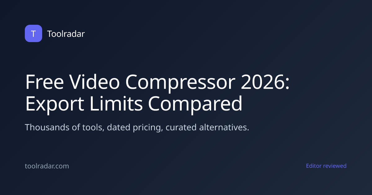 Free Video Compressor 2026: Export Limits Compared