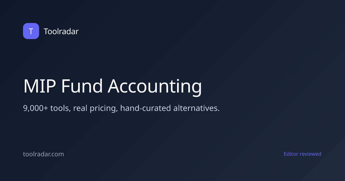 MIP Fund Accounting Reviews, Pricing & Alternatives (2026)