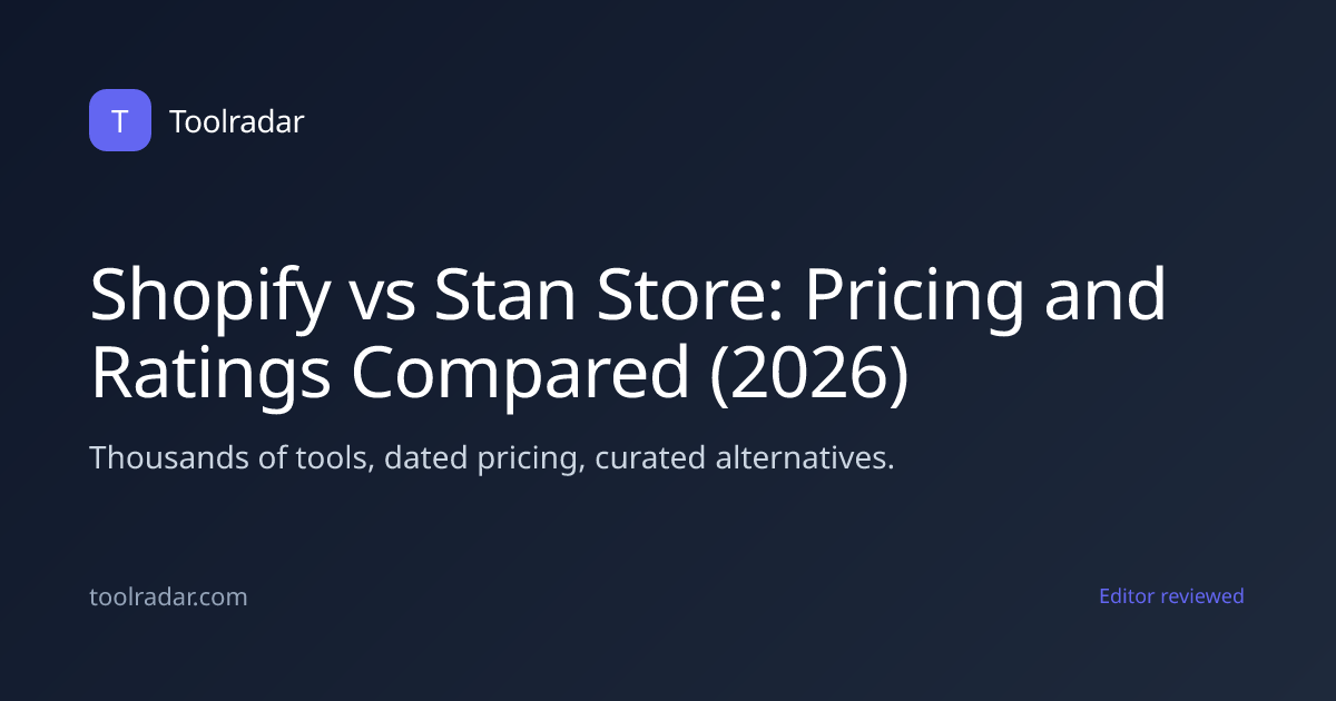 Shopify vs Stan Store: Pricing and Ratings Compared (2026)