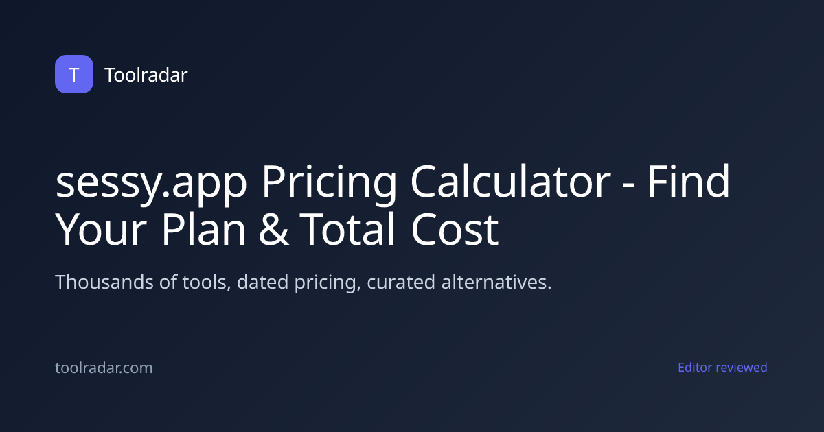 sessy.app Pricing Calculator - Find Your Plan & Total Cost