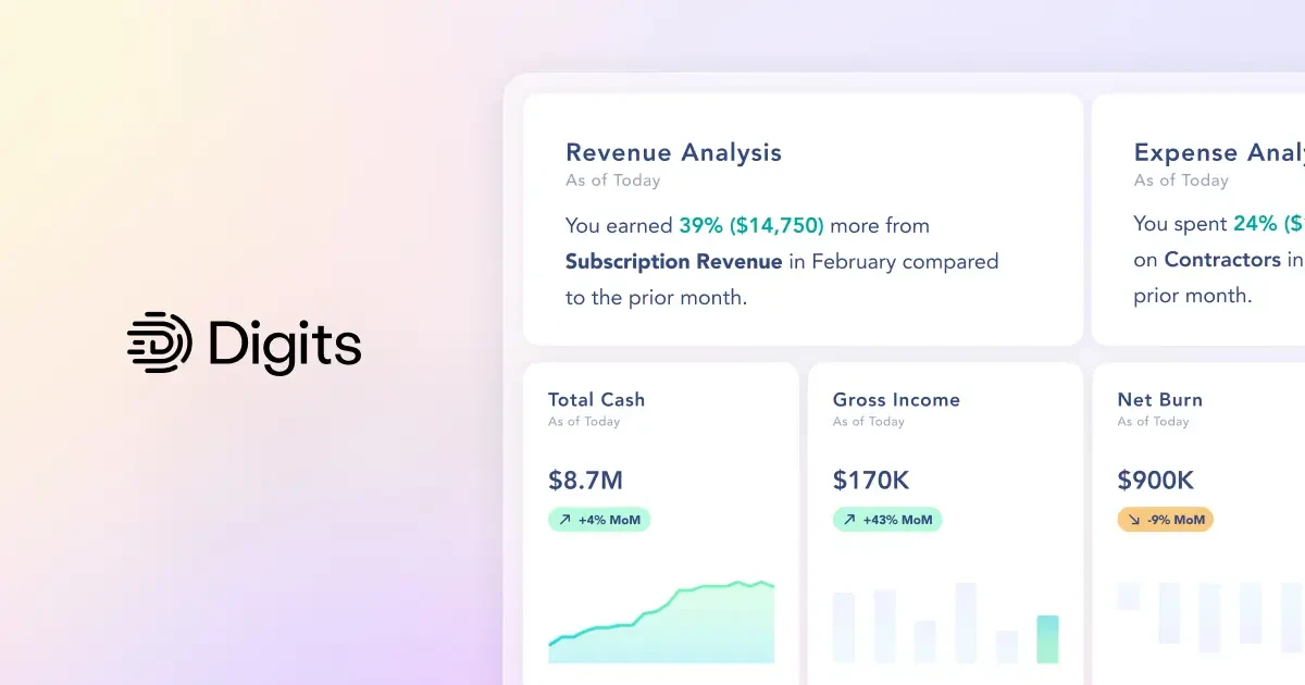 Digits UI screenshot