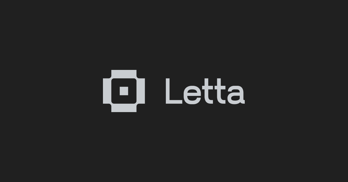Letta UI screenshot