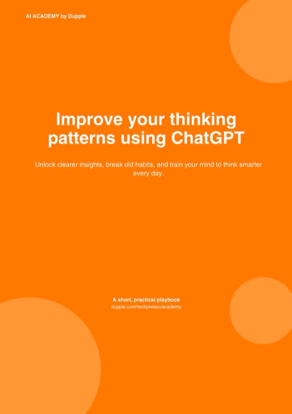 Improve Your Thinking Patterns Using ChatGPT cover